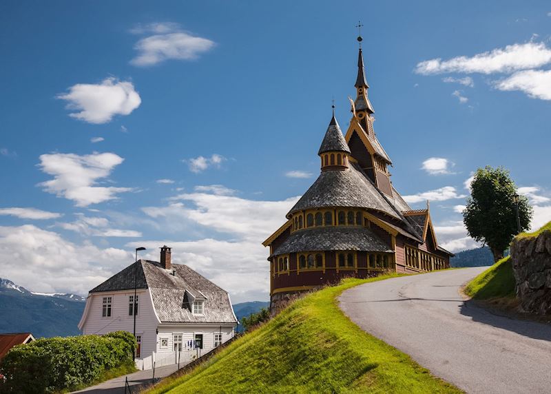St Olaf's stave church in Balestrand