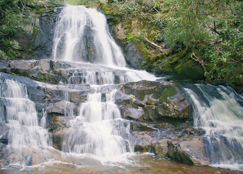Laurel Falls at Great Smoky Mountains National Park 