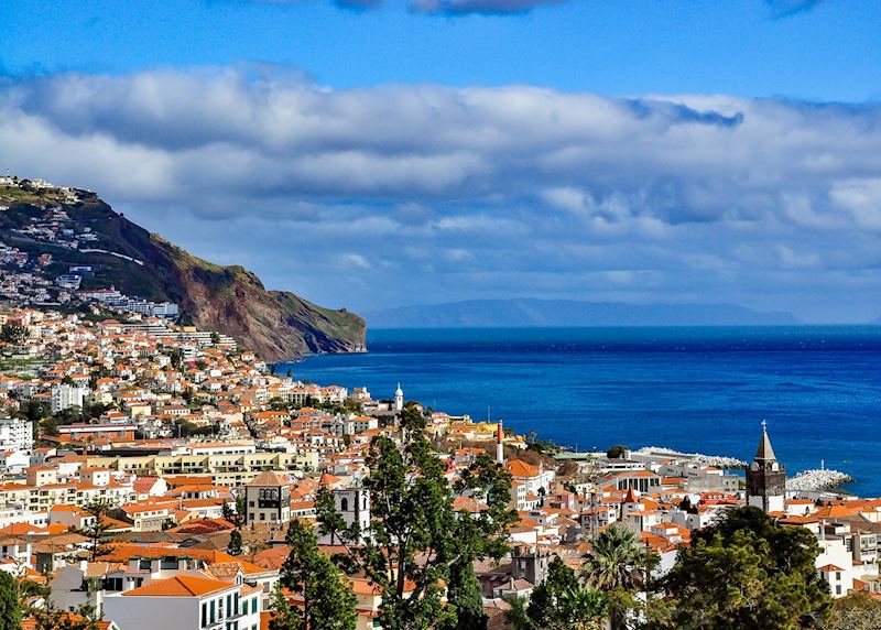 Aerial view Funchal, Madeira