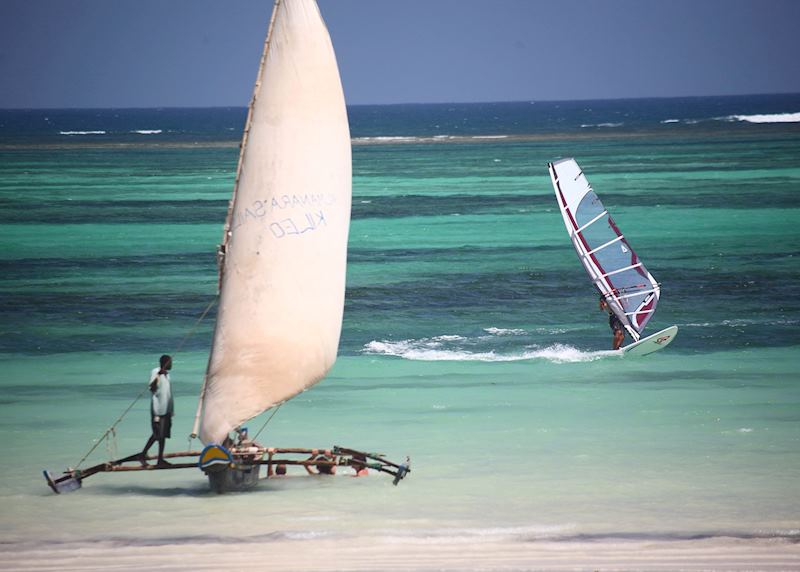 Watersports on Diani Beach