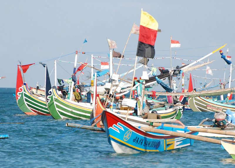 Fishing fleet near Medewi, Indonesia