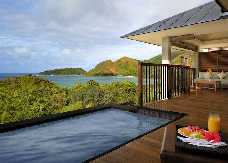 Villa pavillion and plunge pool, Raffles Praslin