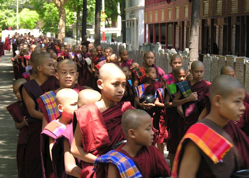 Monks' procession at Amarapura