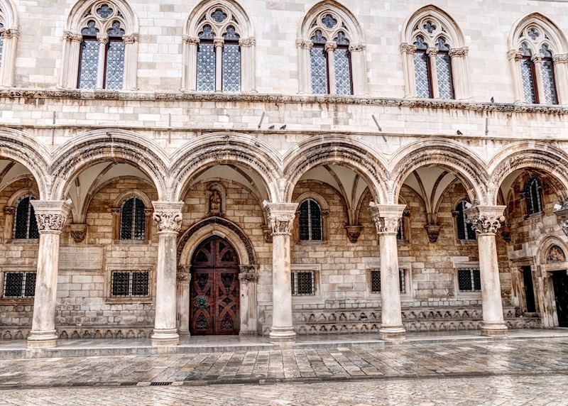 Limestone arches of Rector's Palace, Dubrovnik