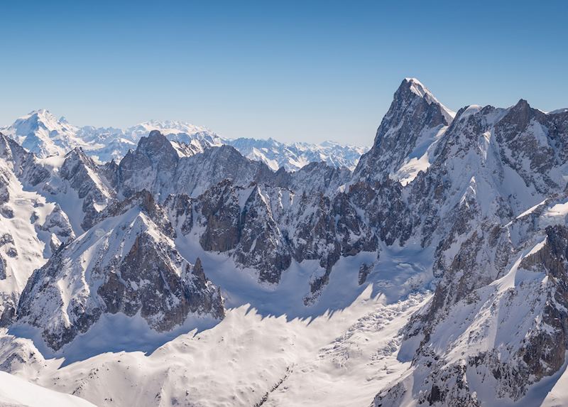 Alpine peaks, Chamonix